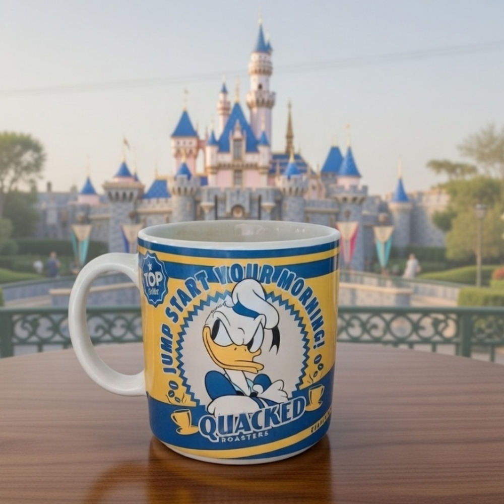 Disney Coffee Mug - Donald Duck ''Quacked Roasters Espresso" 17 Oz